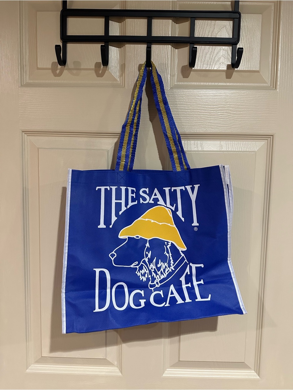 Blue & Yellow Tote Bag The Salty Dog Cafe